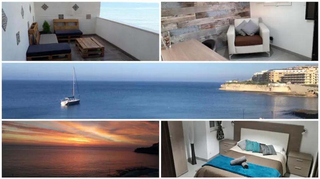 Serenity Sea-View Maisonette Marsalforn Ngoại thất bức ảnh